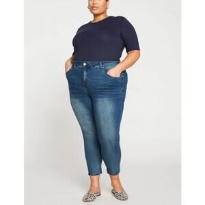 UNIVERSAL STANDARD Women's Blue Vintage LOGAN High Rise Jeans Size 40 / 4XL